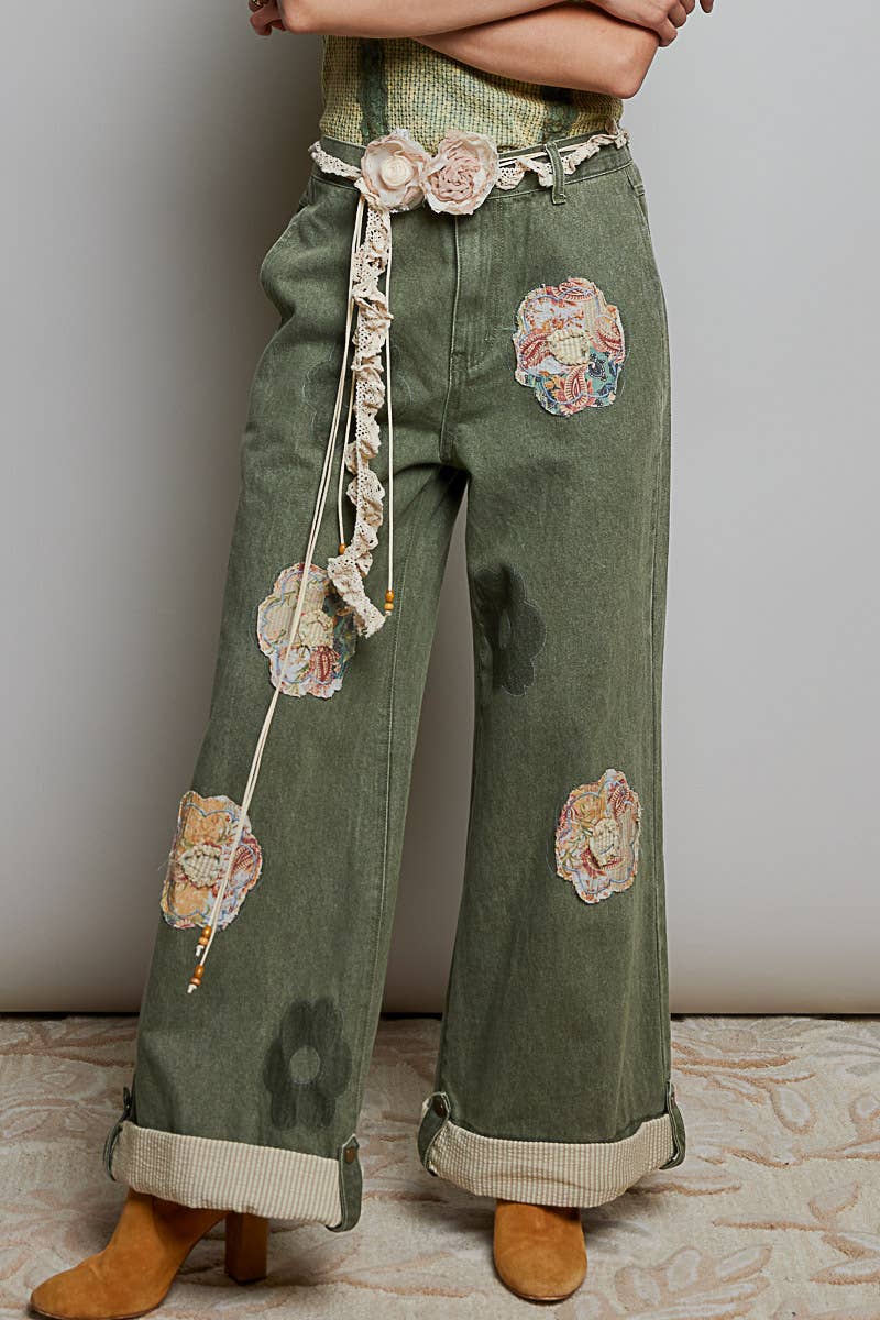 Handmade Crochet Flower Casual Layering Belt