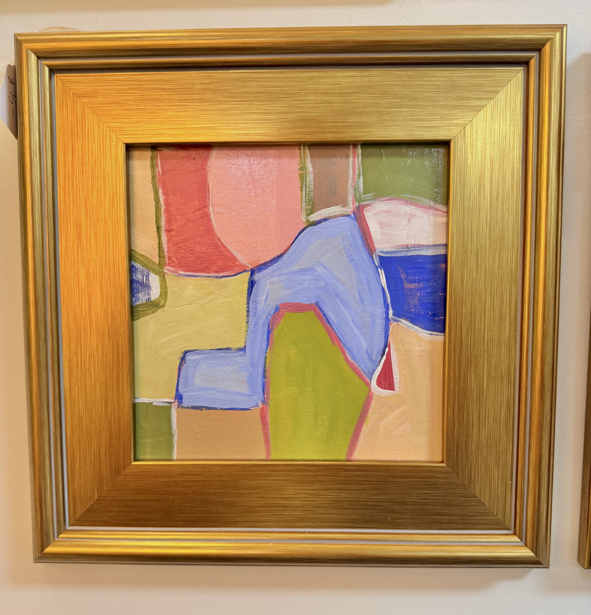 Gold Framed 8x8 Abstract Painting