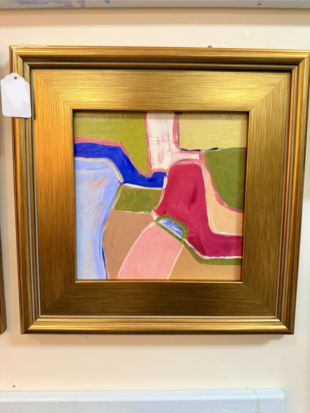 Gold Framed 8x8 Abstract Painting