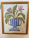 11x14 Hand Painted Flower in Goblet