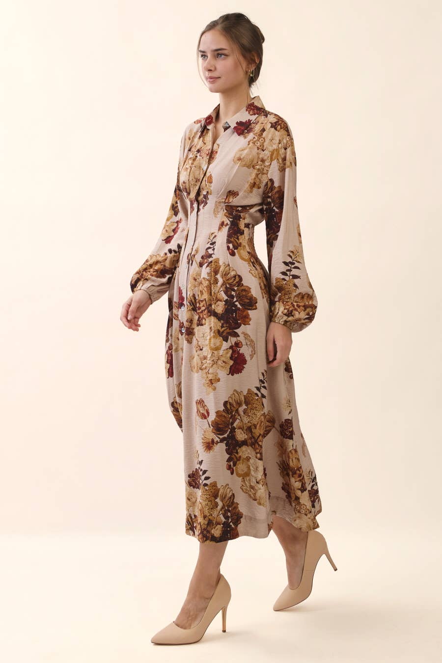 Floral Print Midi Dress