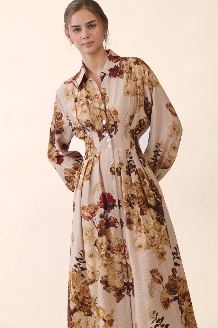 Floral Print Midi Dress