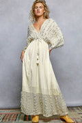 Button Down Linen Maxi Dress