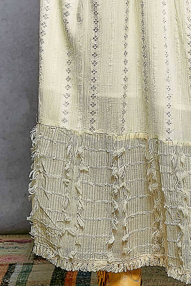 Button Down Linen Maxi Dress