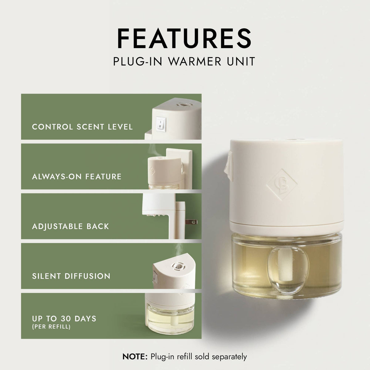 Electric Warmer Unit (Plugin Wall Diffuser)