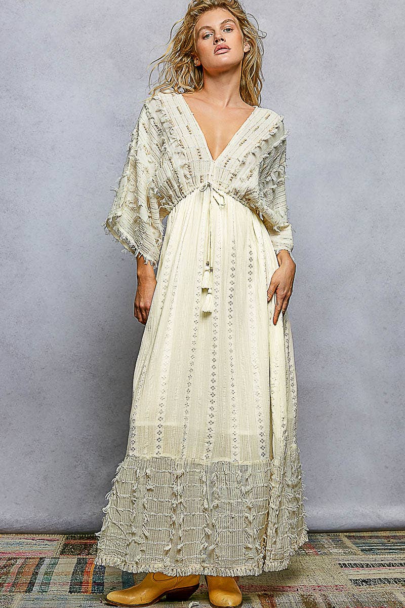 Button Down Linen Maxi Dress