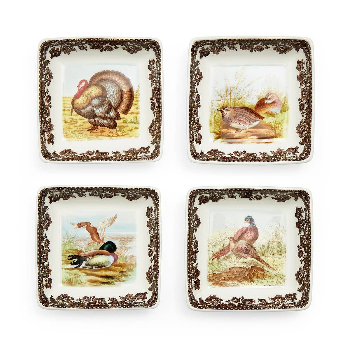 Woodland Square Dish Set of 4