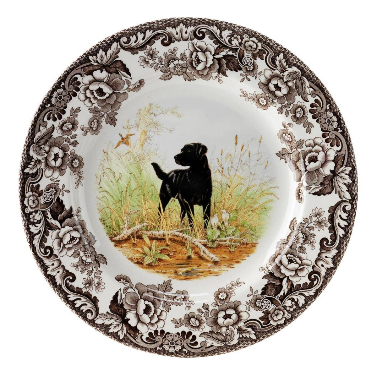 Spode Woodland Dinner Plate 10.5 in (Blk Lab)