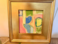 Gold Framed 8x8 Abstract Painting