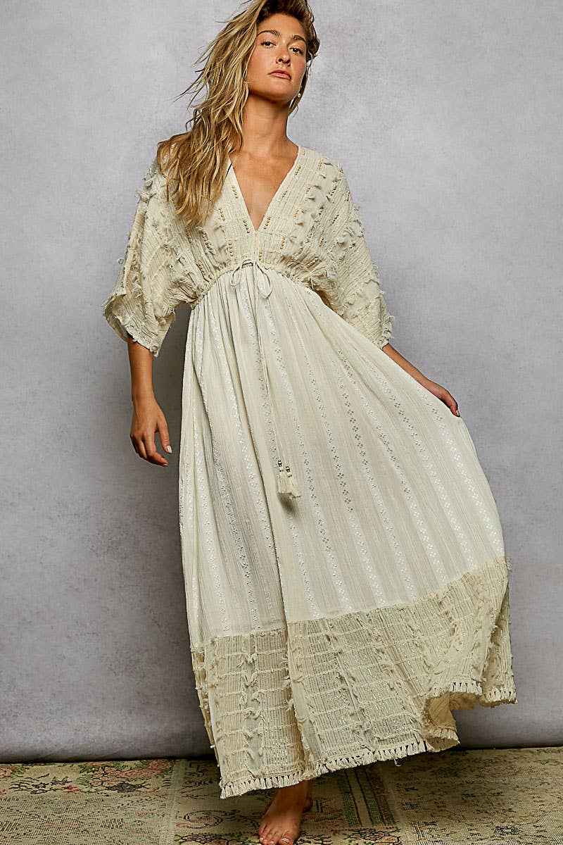 Button Down Linen Maxi Dress