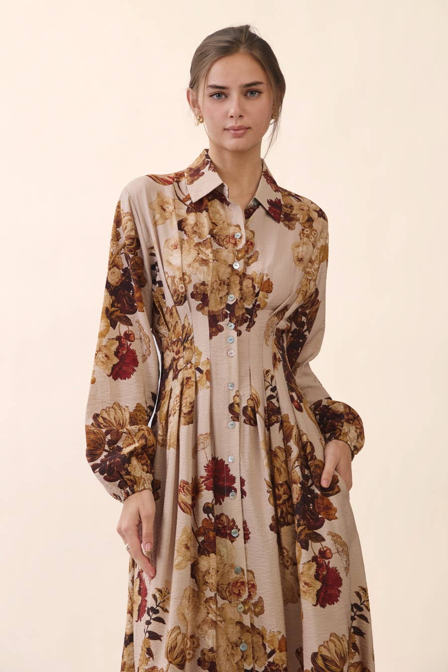 Floral Print Midi Dress