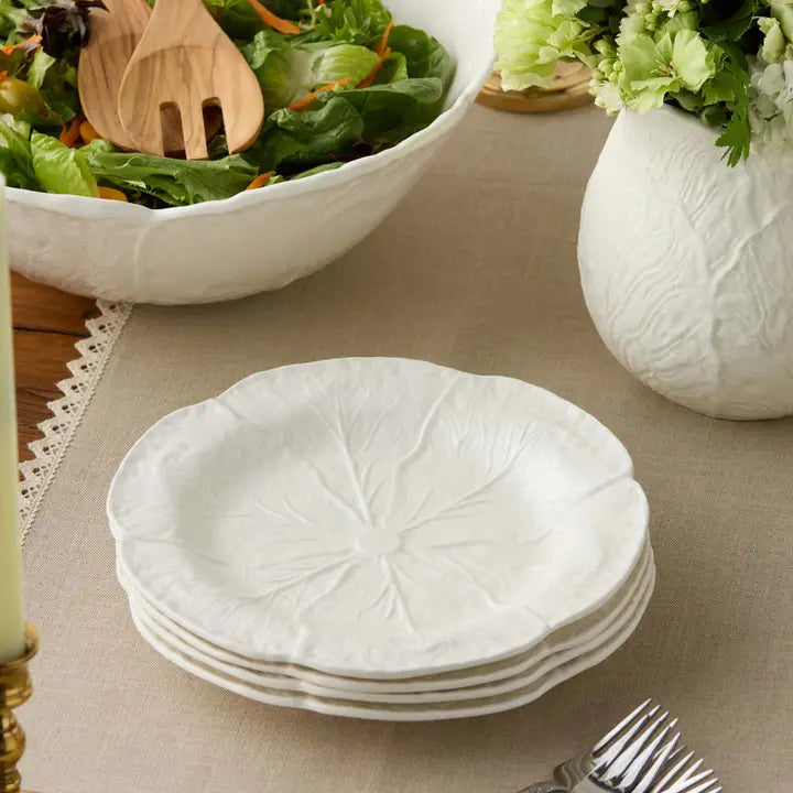 Le Jardin White Cabbage Salad Plate