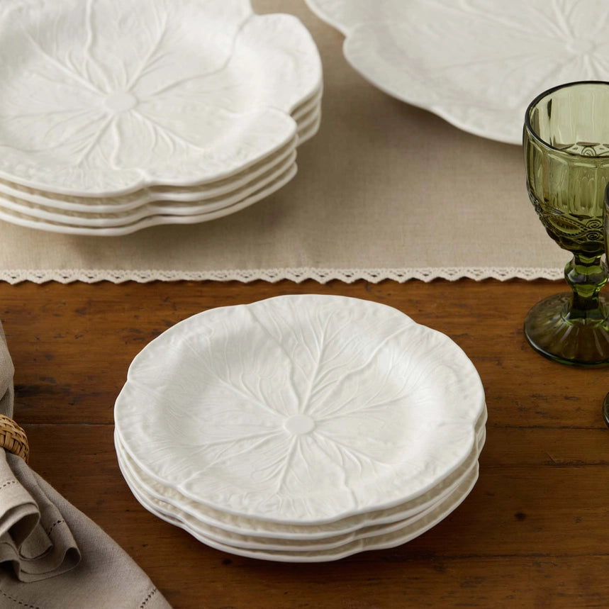 Le Jardin White Cabbage Salad Plate