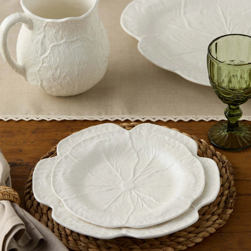 Le Jardin White Cabbage Salad Plate