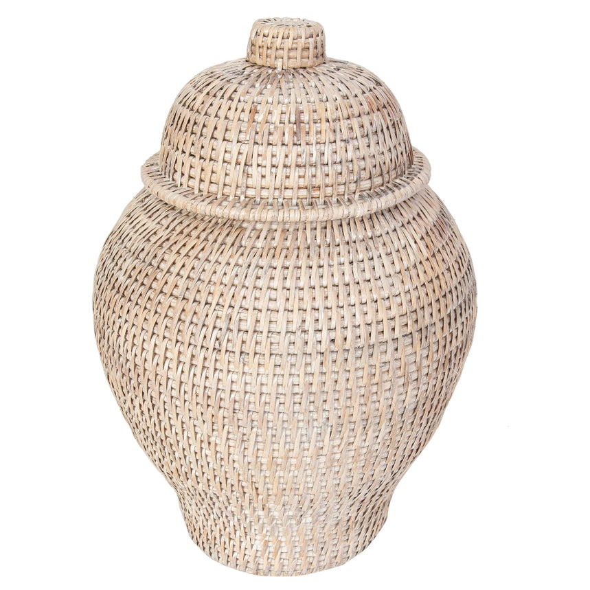 Rattan Ginger Jar
