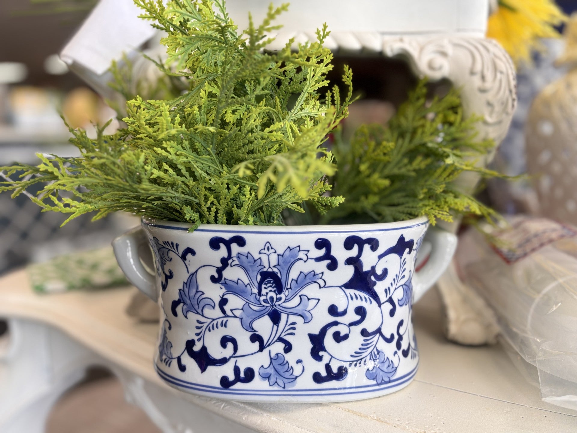 Chinoiserie Foot Bath Planter