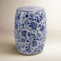 Hydrangea Chinoiserie Garden Stool