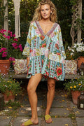 Floral Patchwork Oversized Dress