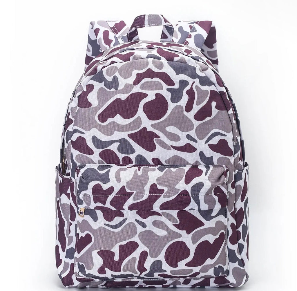 Old School Camouflage Backpack and Lunchbox