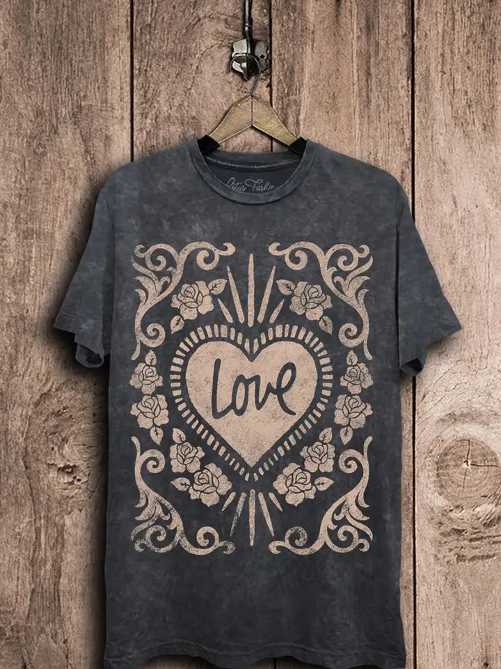 Love Floral Graphic Tee