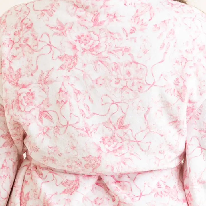 Pink Toile Robe