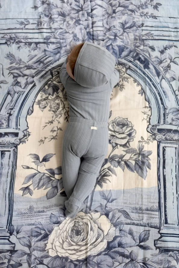The Garden Window Muslin Blanket