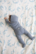 Little Blue Bird Muslin Blanket