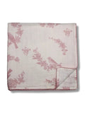 Little Pink Bird Muslin Blanket