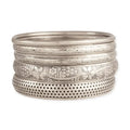Victorian Vintage Silver Bangle Set of 5