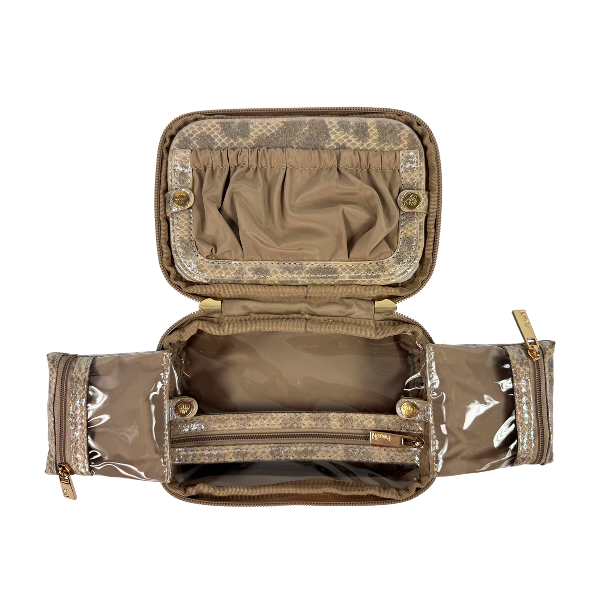 LITTMINI • Lighted Mirror Case • Glimmer Leopard