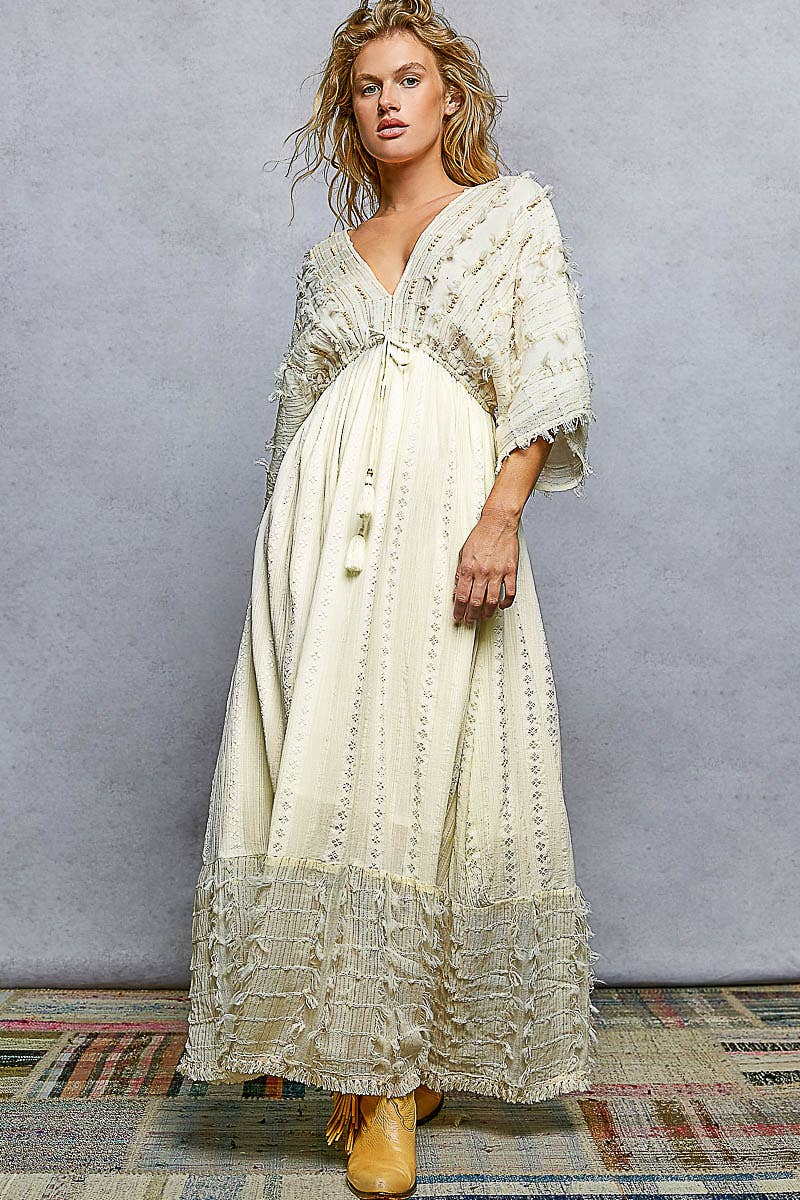 Button Down Linen Maxi Dress