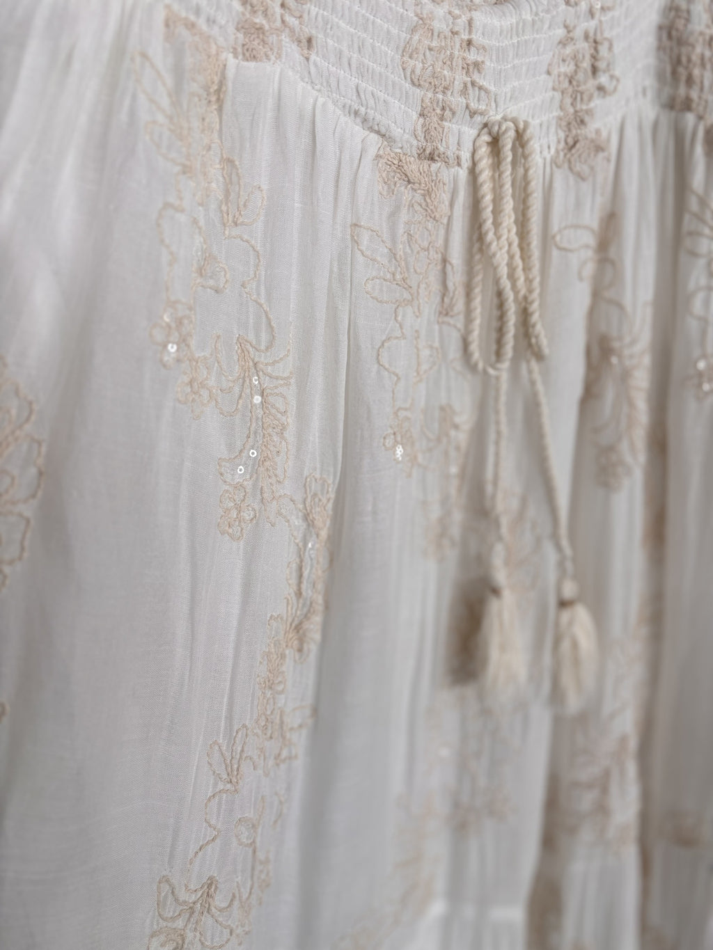 Beaded Lace Maxi Skirt