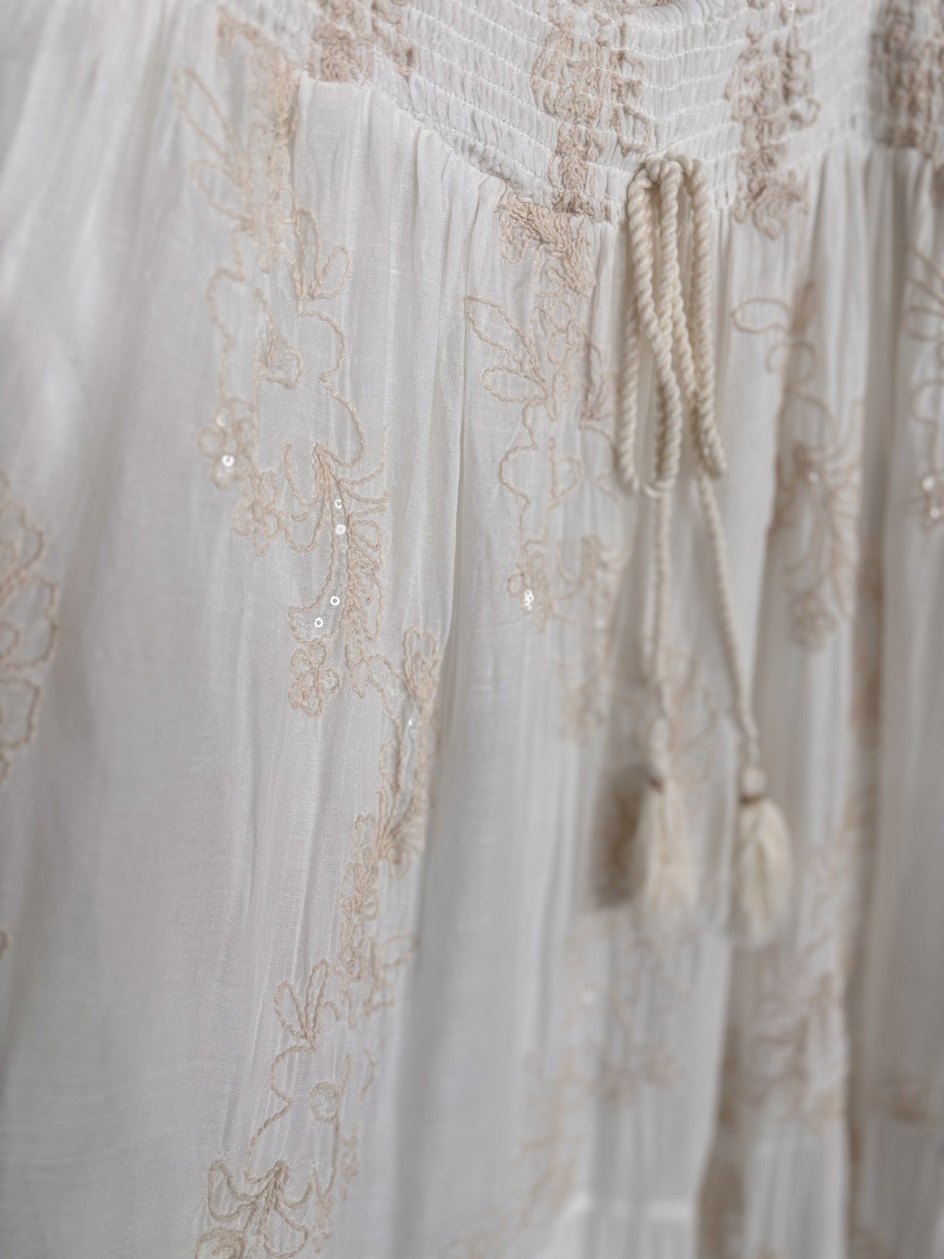 Beaded Lace Maxi Skirt