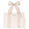 Case-Mate Latte Gingham Bow Jelly Tote Bag