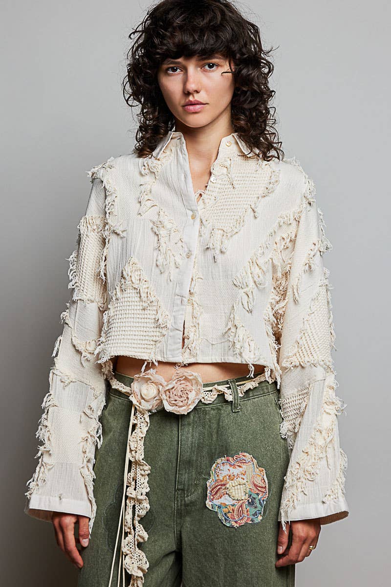 Handmade Crochet Flower Casual Layering Belt