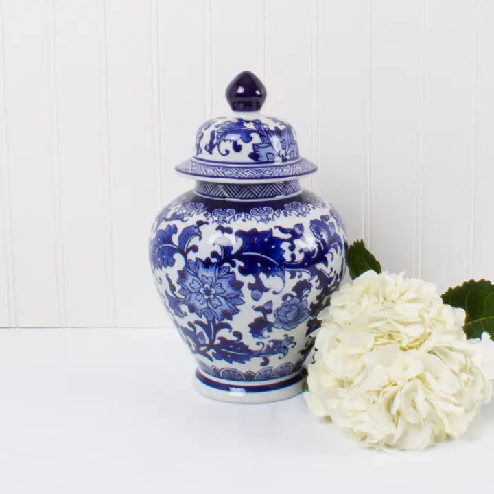 11" Chinoiserie Ginger Jar