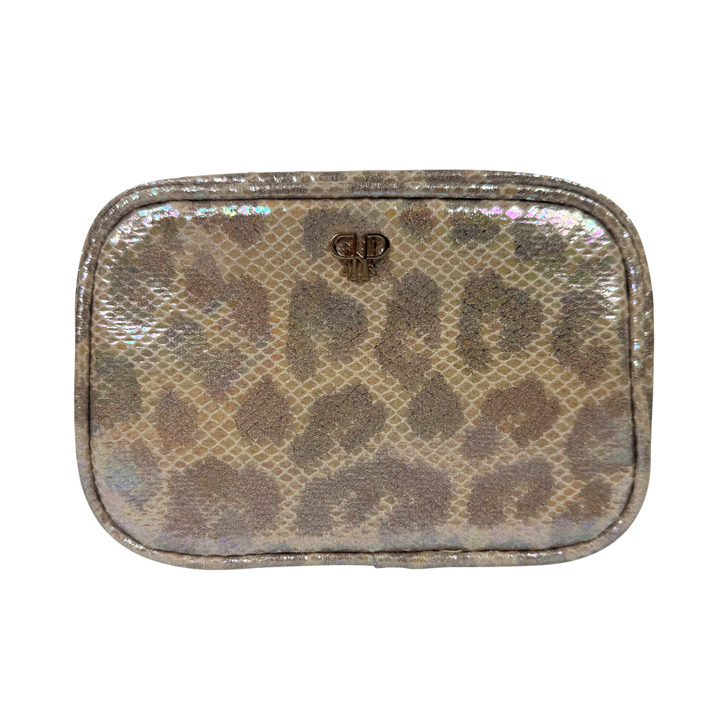 LITTMINI • Lighted Mirror Case • Glimmer Leopard