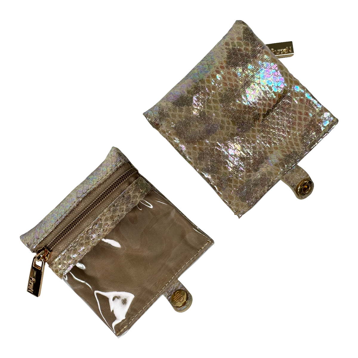 LITTMINI • Lighted Mirror Case • Glimmer Leopard