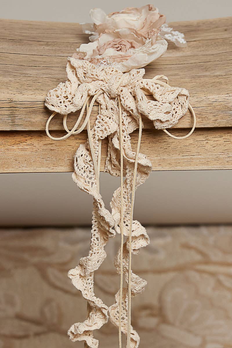 Handmade Crochet Flower Casual Layering Belt
