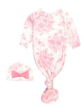 Pink Toile Mommy & Me Gown Set