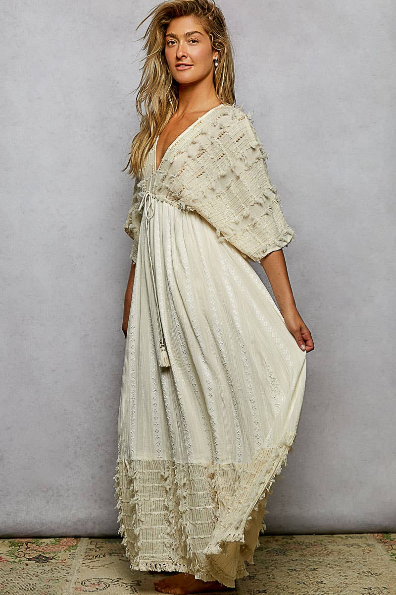 Button Down Linen Maxi Dress