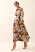 Floral Print Midi Dress