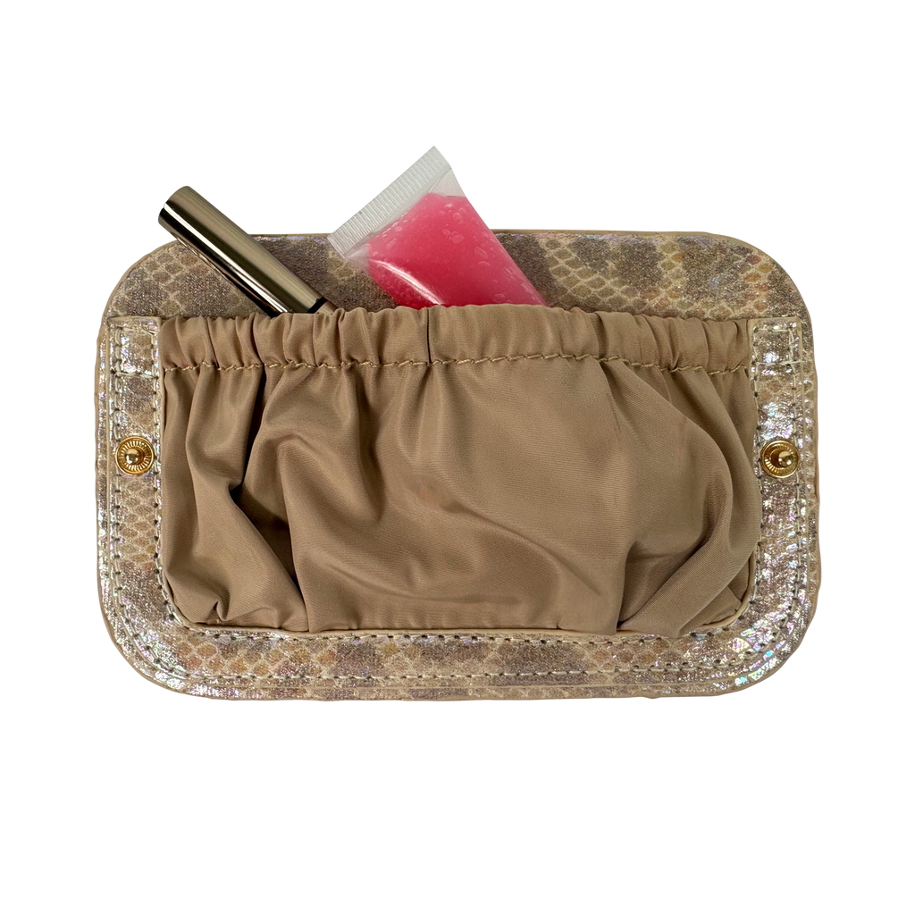 LITTMINI • Lighted Mirror Case • Glimmer Leopard