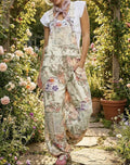 Floral Patchwork Overalls