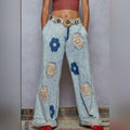Flower Patch Wide-Leg Pants